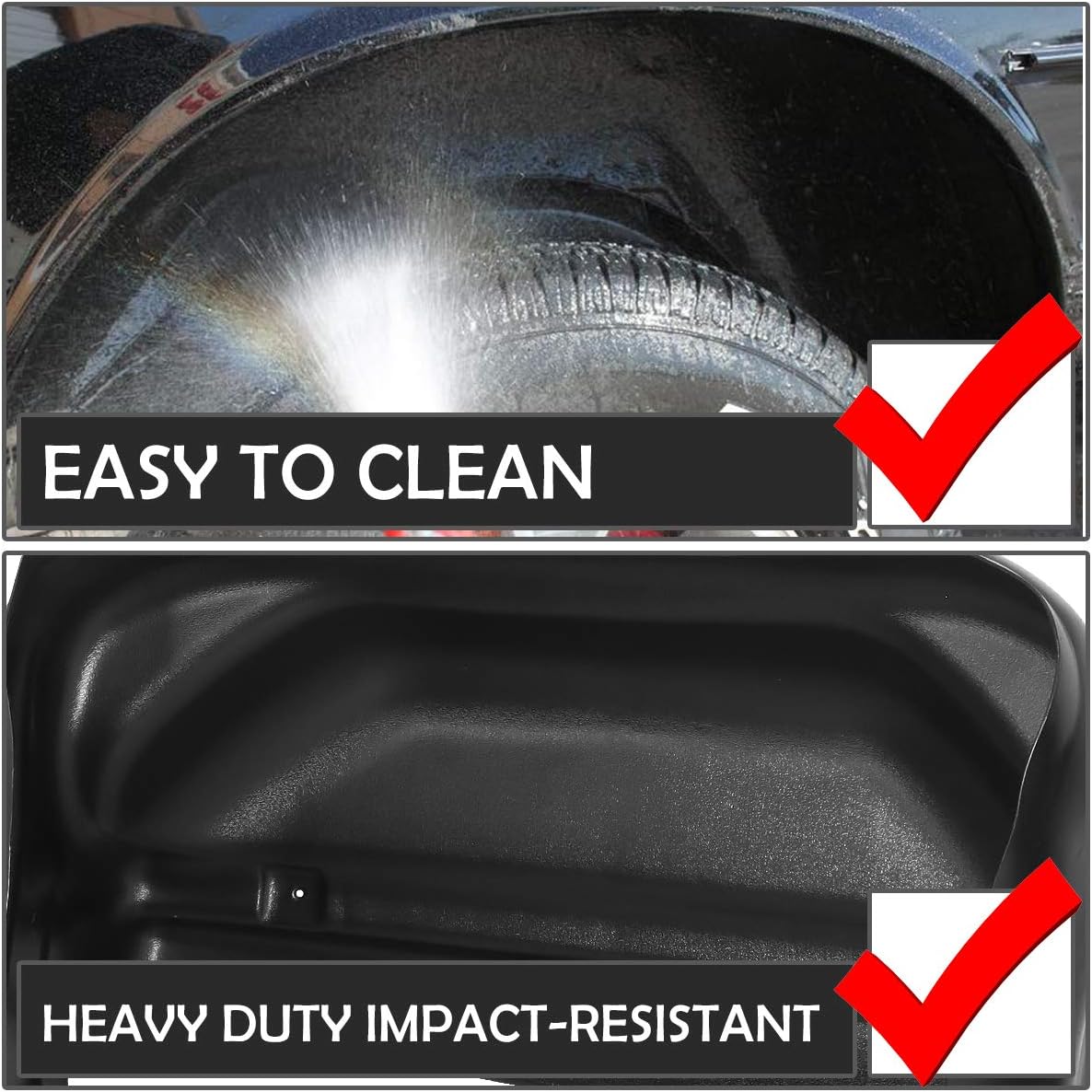 Buу 1 gеt 1 🔥 DNA Motoring ZTL-Y-0115 Pair Rear Wheel Well Liner Guard Inner Fender Mud Flaps