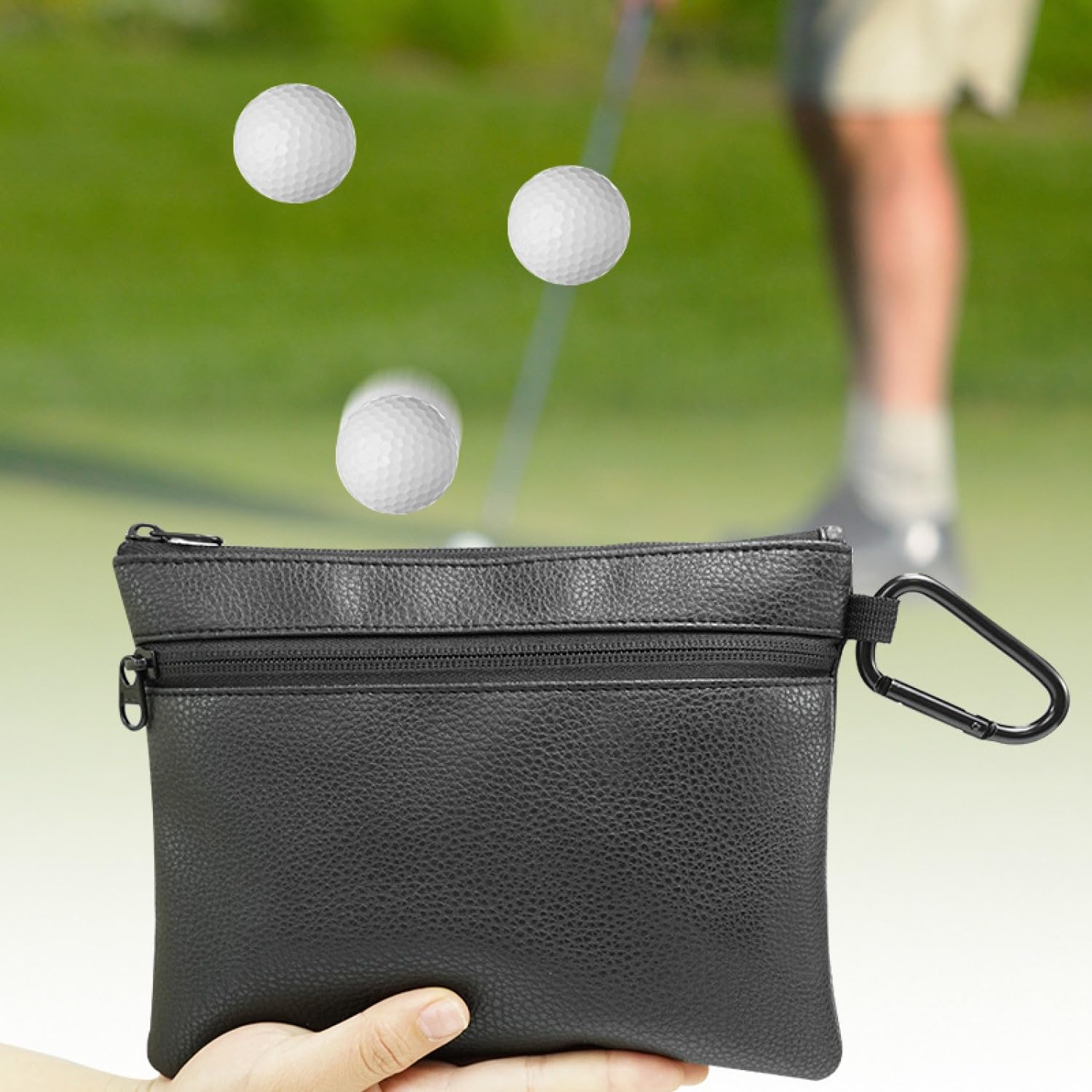 Sacca Portaoggetti per Palline e Maglie da Golf, Borsa Marsupio Unisex Sportivo con Fibbia per Allenamento e Trekking