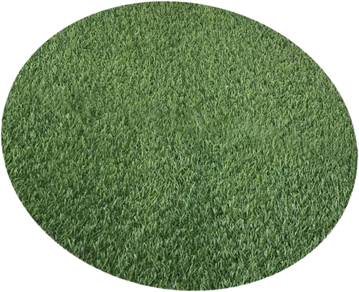 Totority Simulated Grass Table Mat Outdoor Faux Placemat Manhole Cover Decorative Turf