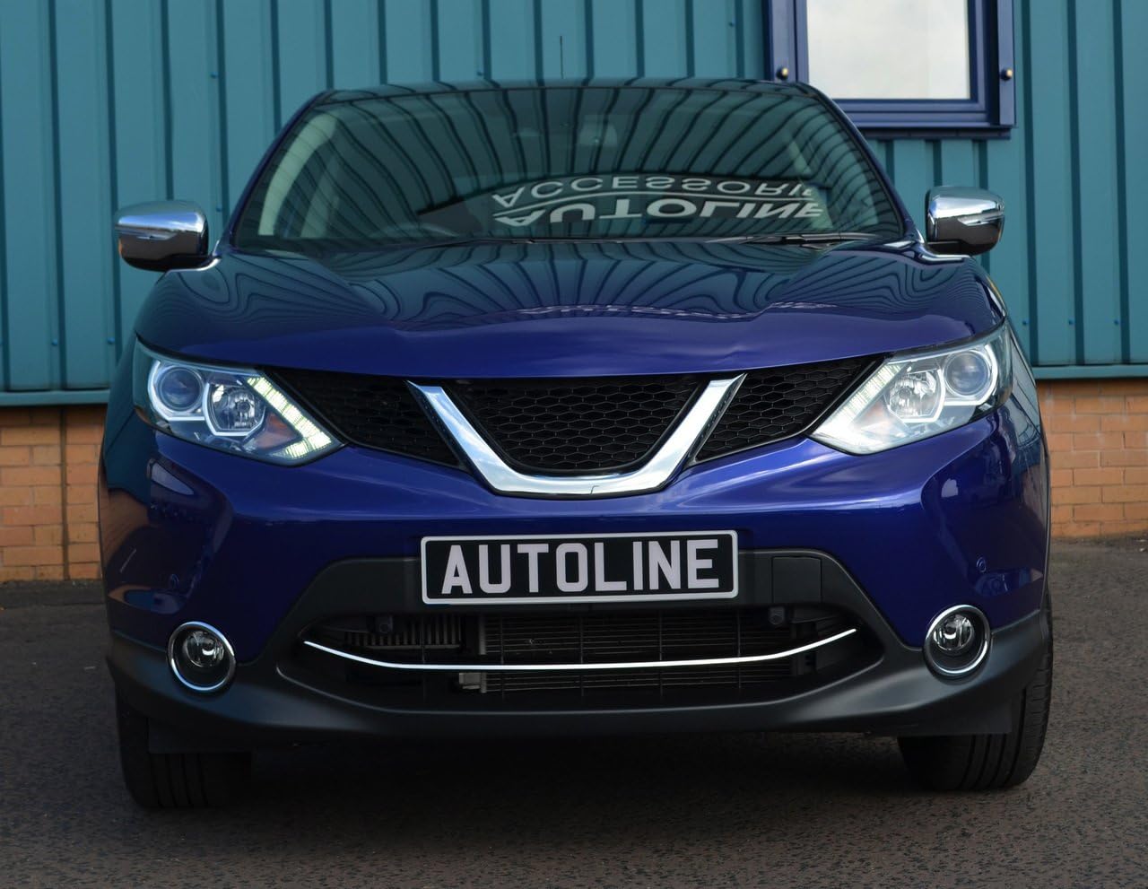 Chrome Front Grille Accent Trim Cover To Fit Qashqai (2014-17)