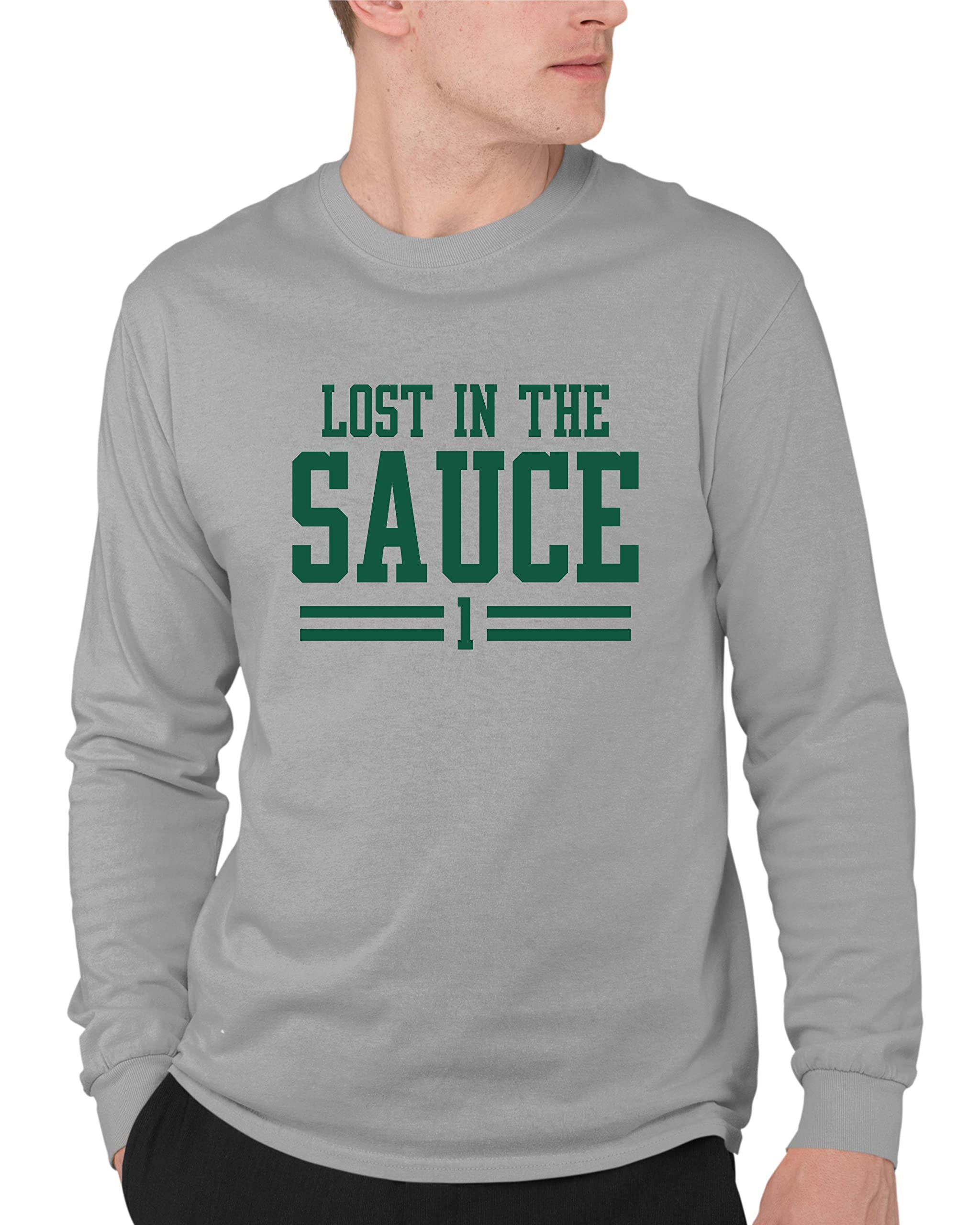 Squatch King Threads Lost in The Sauce Mens Long Sleeve T-Shirt