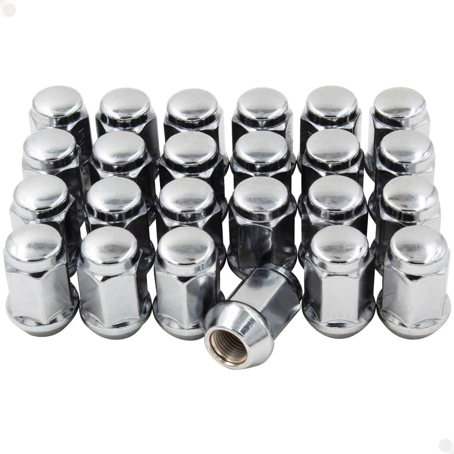 Wheel Accessories Parts 24 Pcs Chrome Lug Nuts