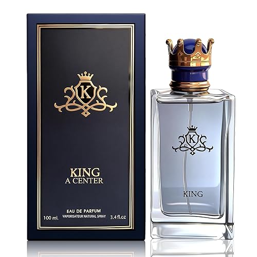 King Colonia para hombres Perfume en aerosol natural aroma clásico Eau de Toilette para uso diario, 3.4 onzas líquidas