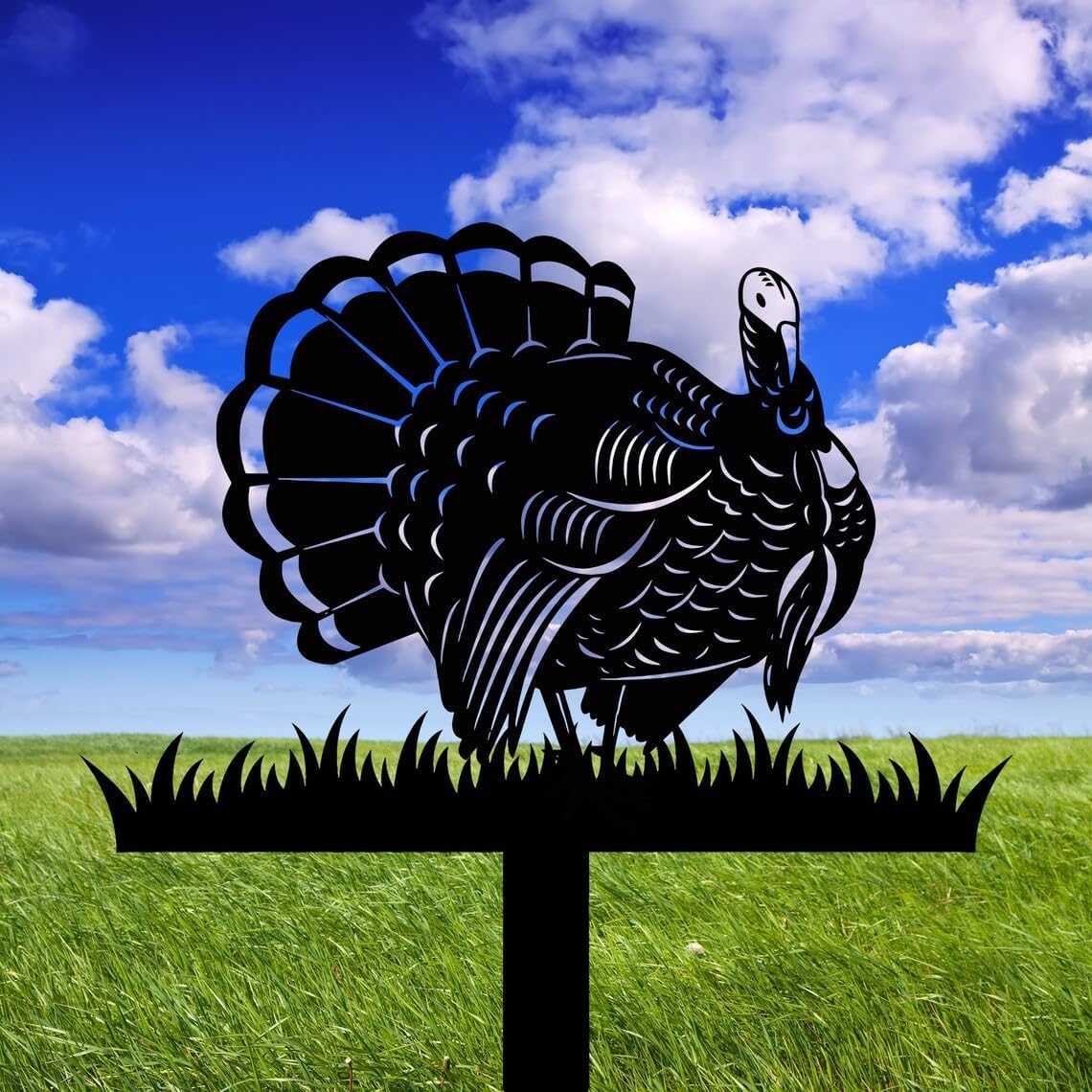 Turkey Theme,Turkey Farm,Metal Fall Stake,Turkey Yard Stake,Custom Turkey Metal Sign Wall Art,Personalized Turkey Farm Sign,Outdoor Signs,Outdoor Turkey Stake,Decorating Farm, Housewarming Gift.