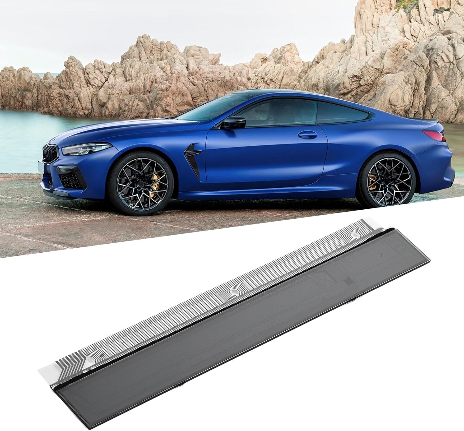 Pixel LCD Display Ribbon Cable for E31 8-Series (1989–1999) – Compatible with 830i, 840i, 840ci, 850i, 850ci, 850csi, 860i, M8, For Alpina B12 & For BORG 18-Button OBC – Black