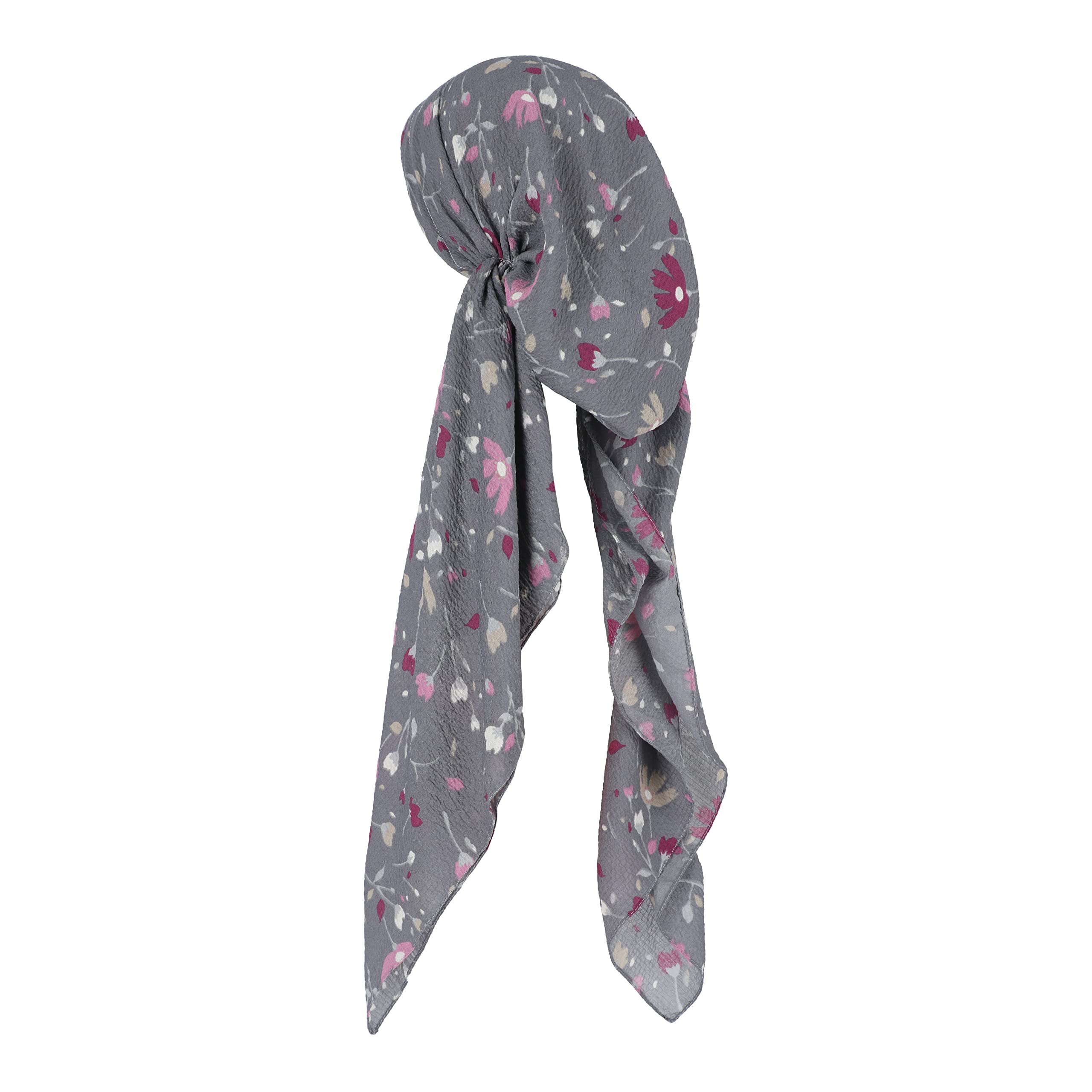 Pretied Head Scarves Crimped Material
