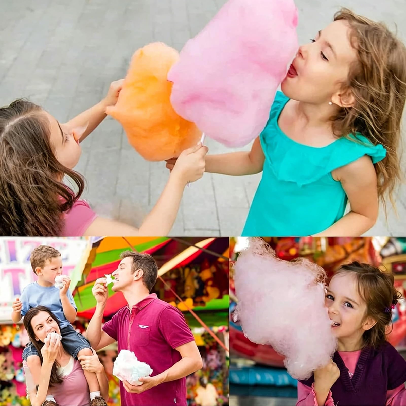 AVSMGP Silver, Máquina Algodón Azúcar Calidad Comercial, Fabricante Algodón Azúcar Profesional para Fiestas Cumpleaños, Carnavales En Casa Y Fiestas Infantiles