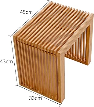 Amazon.co.jp: APRTAT 竹製ベンチ 小さい ダイニングベンチ 天然竹材