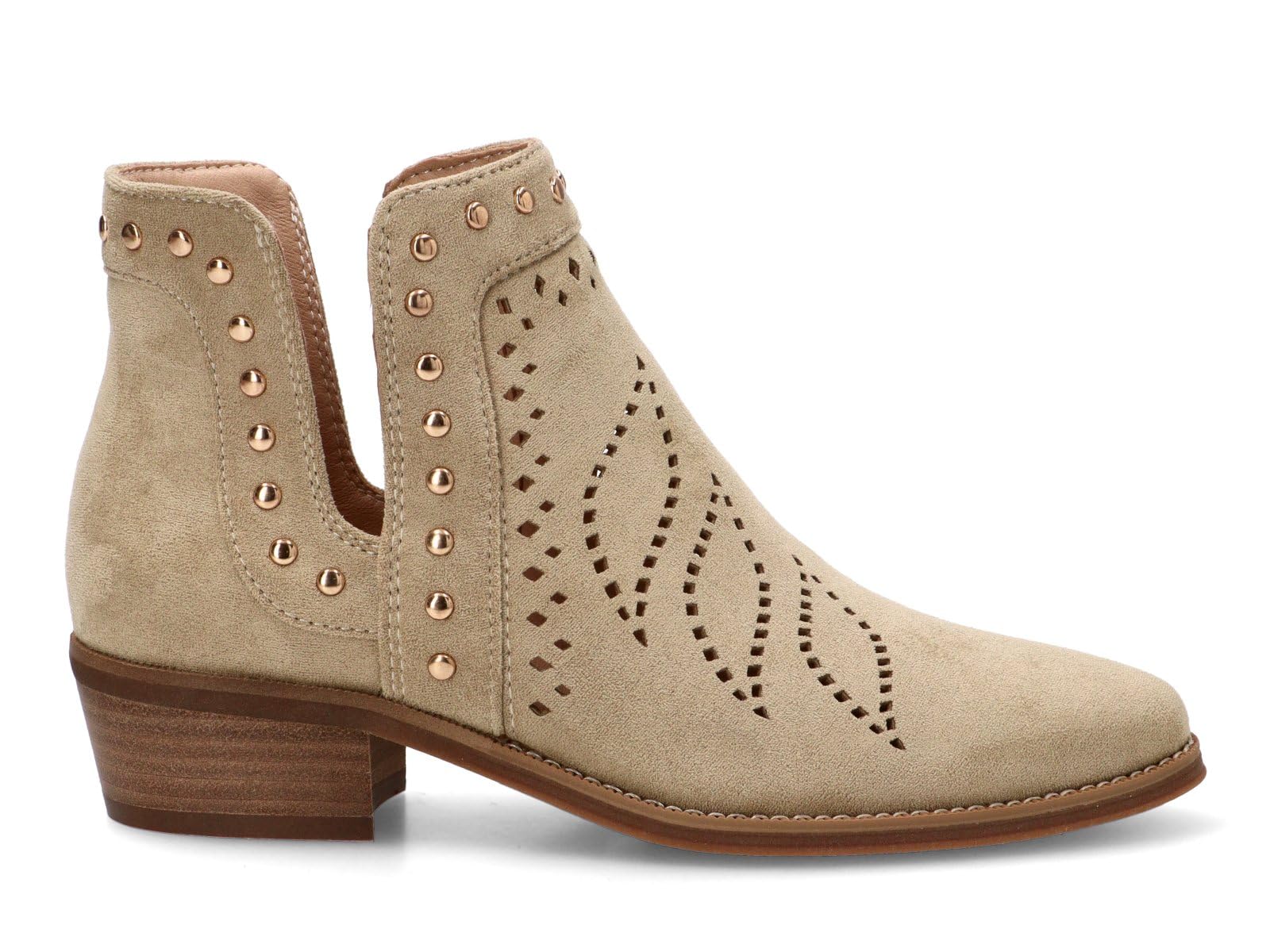 Etika Botines de Entretiempo para Mujer, Diseño Casual con Aperturas Laterales, Calce Fácil y Tacón Medio de 4cm, 31128