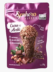 Senhora Pipoca Artesanal Sabor Cacau & Avelã