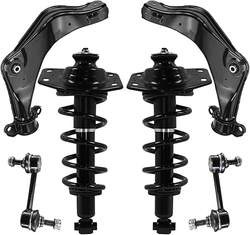 Miniatura 389 de Detroit Axle - Kit de puntales delanteros de 6 piezas para Chevrolet Aveo Aveo5 Pontiac G3 Wave, barra estabilizadora, varillas de acoplamiento