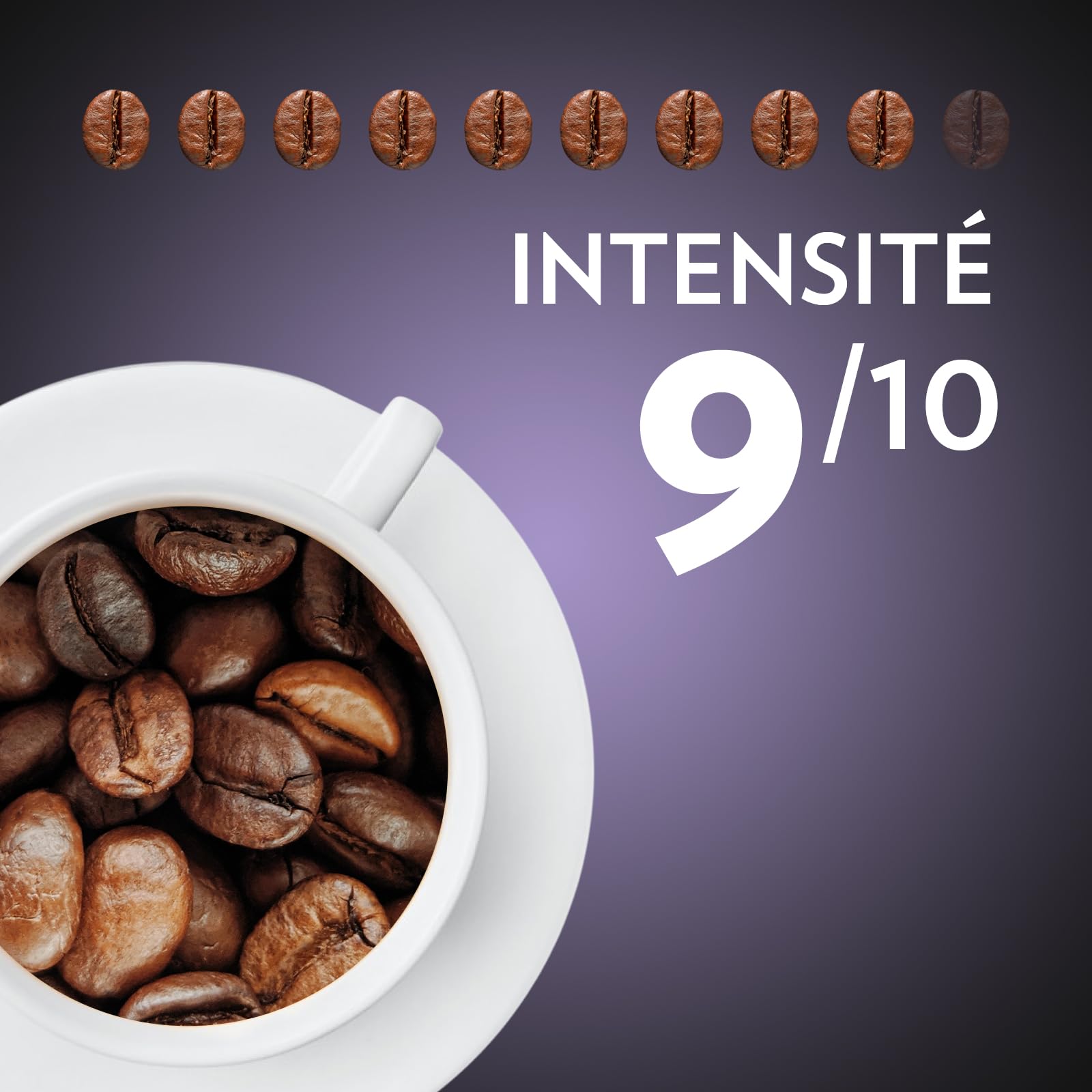 Lavazza, Espresso Barista Intenso, Café en Grains, 1 Kg, Idéal pour les Machines à Café Automatiques, Notes Aromatiques de Cacao et Boisées, Intensité 9/10, Torréfaction Moyenne