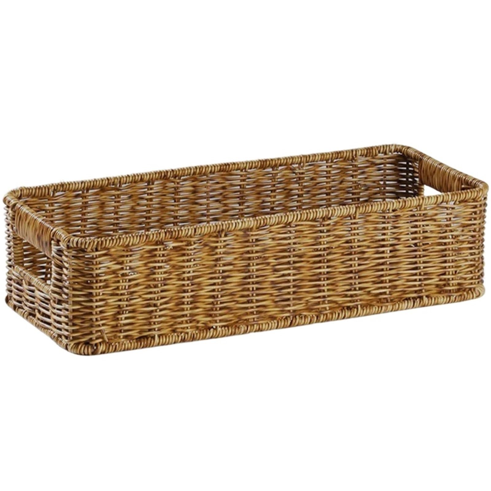 wicker basket storage Woven Storage Basket Wicker Baskets Drawers Large Food Container Toys Sundries Bin Desk And Organizers Finishing Magazine