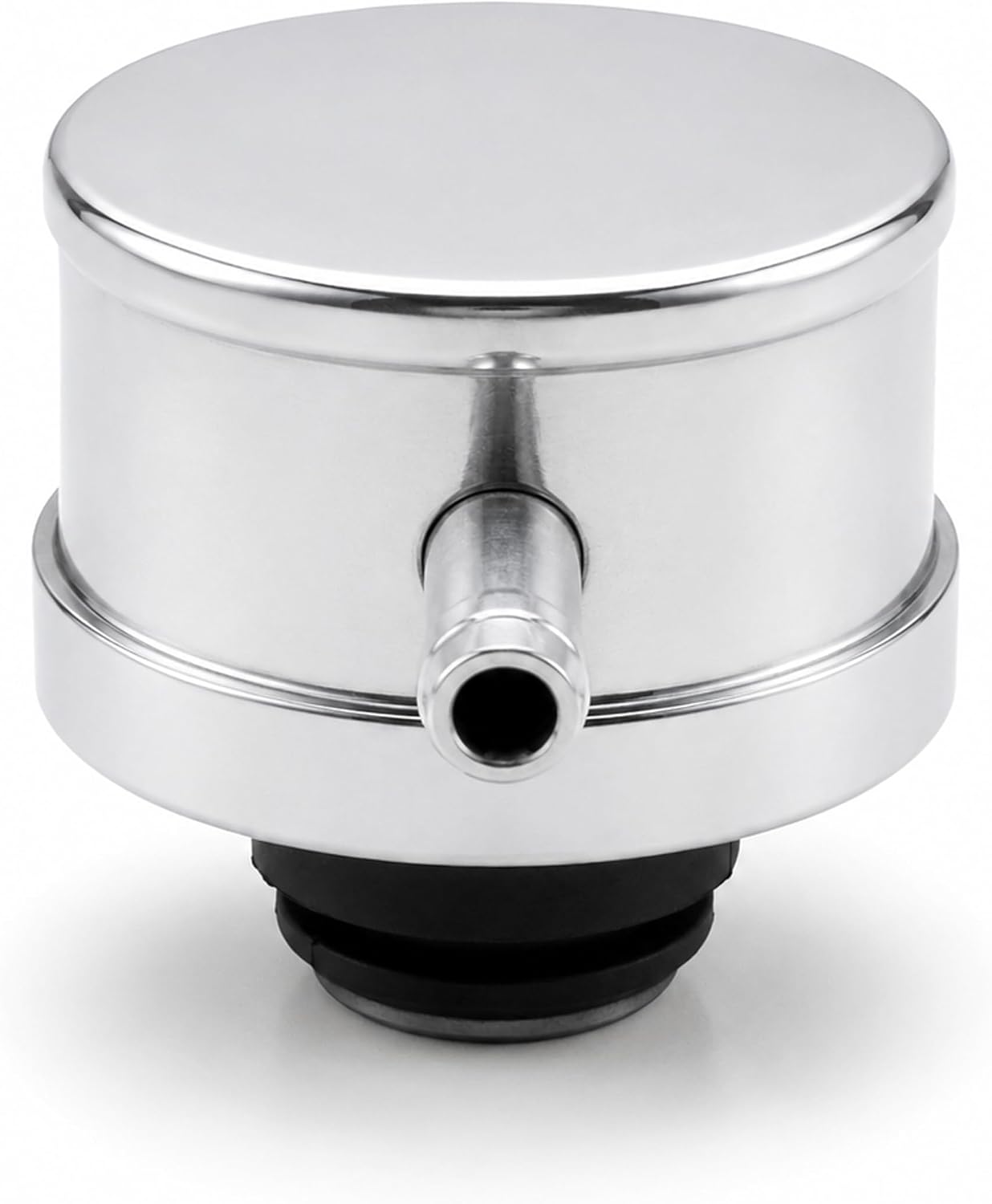 Polished Aluminum PCV Push-In Valve Cover Breather 1.25" Fits for Chevy Ford Hot Rod M-opar