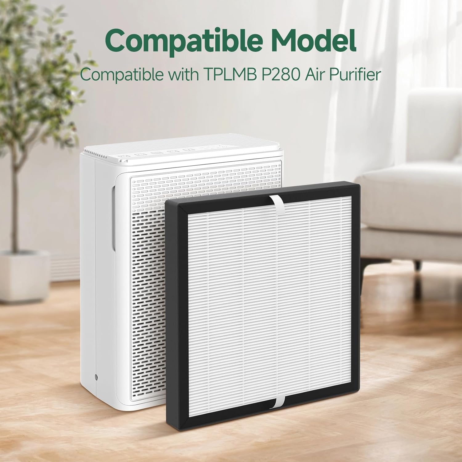 2 Packs P280 P260 Replacement Filters Compatible with TPLMB/YARIKI P280 and AIUZLK P260 Air Cleaner Purifier, 3-in-1 Nylon Pre-Filter,Main Filter and Activated Carbon - Image 4