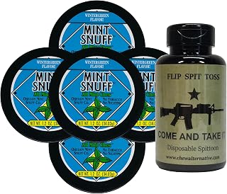 Oregon Mint Snuff Co. - Wintergreen (5 Cans) - Includes Mud Bud Disposable Spittoon (Come & Take It MB)