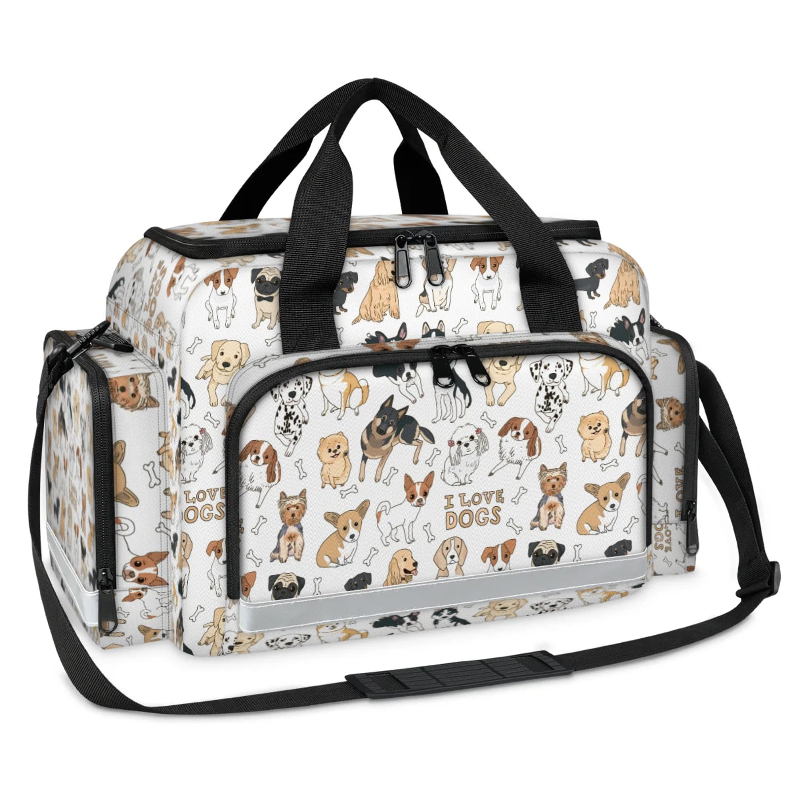 GzLeyigou First Aid Bags Empty, Colorful Multi Puppys Emergency Bag First Aid Kit Multiple Compartment Kit Carrier On Call Trauma Bag For Paramedics Emergency Medical Supplies Kit