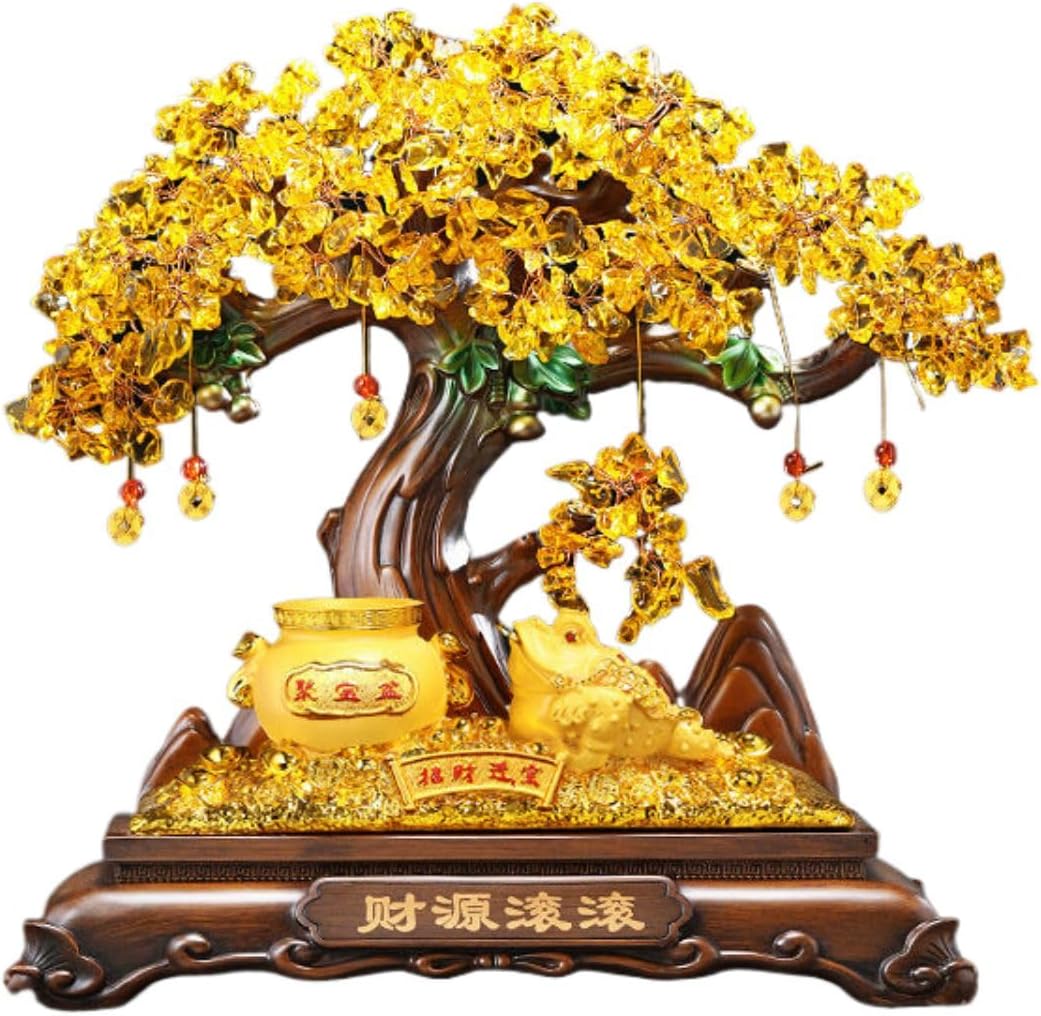 貔貅 piyao Practical Gifts for Birthday, Easter, Christmas 招财 Feng Shui Figurine Golden Treasure Basin 聚宝盆摆件 Feng Shui Figurine Home Office Decor Chinese Gifts 客厅酒柜发财树聚财装饰品店铺收银台开业礼物 8946