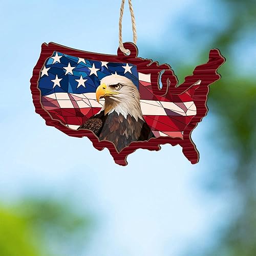 Miniatura 9 de Artsy Woodsy Adorno de Navidad de veterano para árbol de Navidad, plano 2D (no adorno 3D), regalos para soldado veterano, fuerzas armadas,