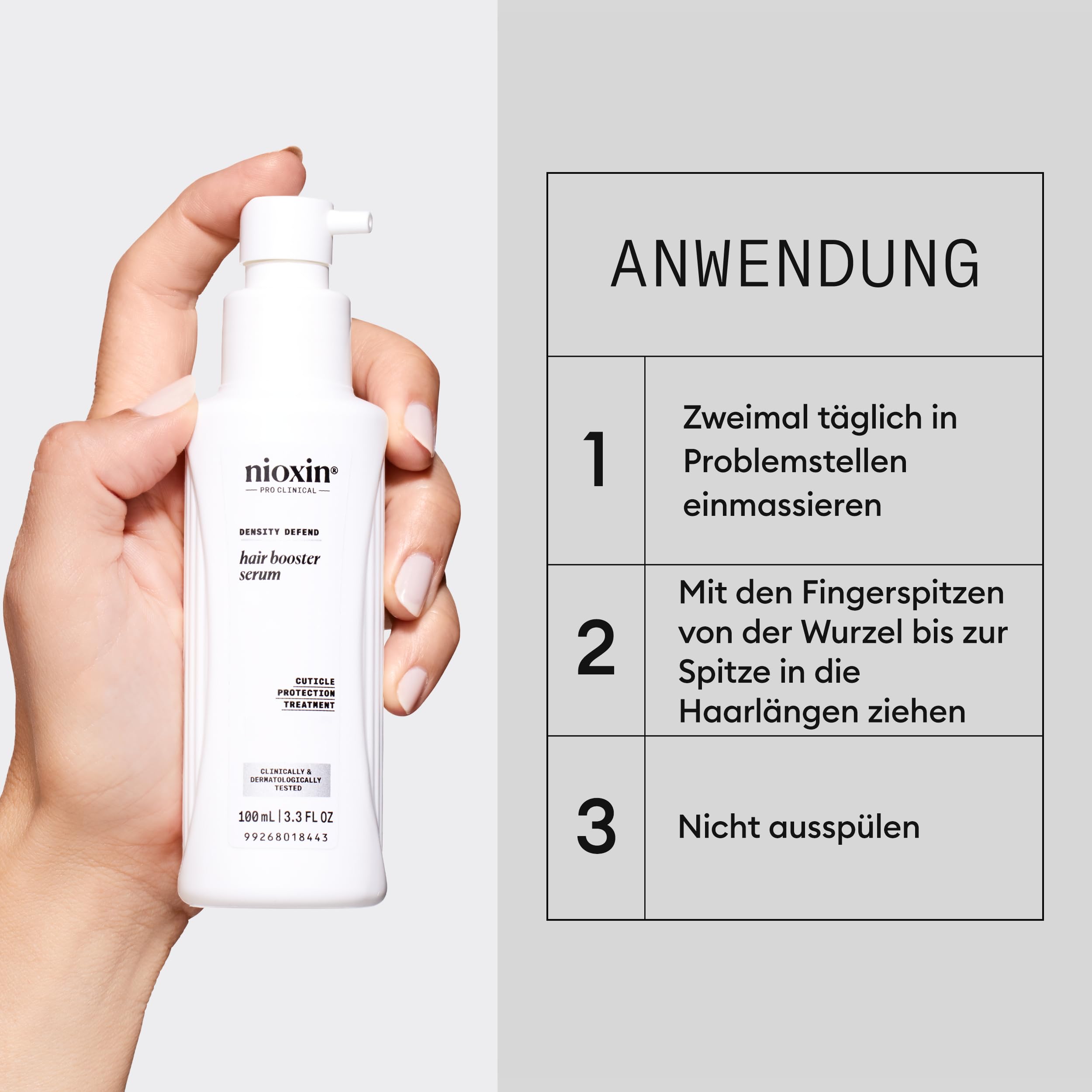 Nioxin Density Defend Haar Serum - Professionelle Leave In Haarpflege für kräftigeres Haar