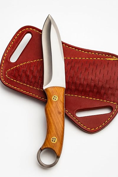 Jagdmesser Edelstahl / Olivenholz