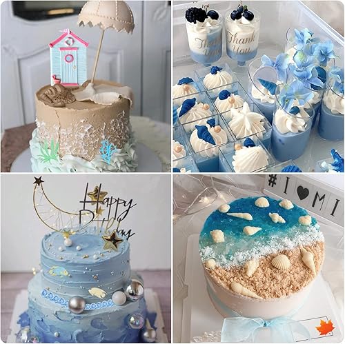 Vista 18 de Zixiang Molde de cola de sirena, molde de silicona para fondant, para decoración de pasteles, decoración de pasteles, chocolate, caramelo, cupcakes