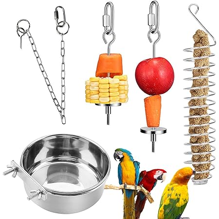 Bird Treat Clips Bird Food Holder, Bird Skewer Bird Feeder Toy