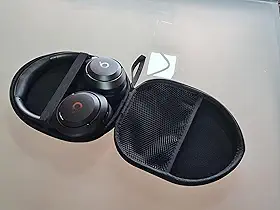 Estojo para Fone de Ouvido em EVA, Preto, Case Protetor Portátil com Zíper