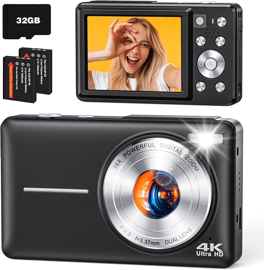 Amazon.com : YAXTIFIU Digital Camera, 4K 64MP Camera for