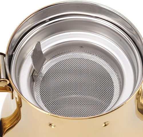 Miniatura 8 de Botella dispensadora de aceite de oliva, dispensador de aceite y vinagre dorado de 16.9 fl oz, dispensador de aceite de acero inoxidable con