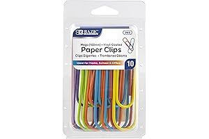 BAZIC Jumbo Paper Clips (100mm): Super Large Paperclip for Office and School