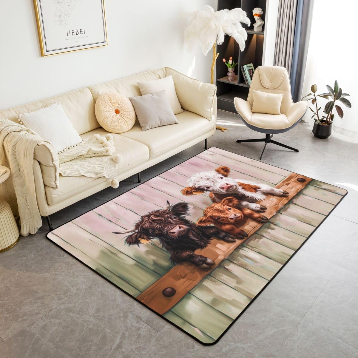 Pickle Area Rug 5x7 Pickled Cucumber Indoor Floor Mat for Kids Cute Bowknot Decor Carpet Women Men Teens Ultra Soft Decor Bow All Season Breathable Lightweight