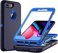 Vista 23 de Funda para iPhone 7/8Plus, iPhone 8 Plus y 7 Plus, resistente protección para teléfono, a prueba de golpes, a prueba de polvo, a prueba de caídas
