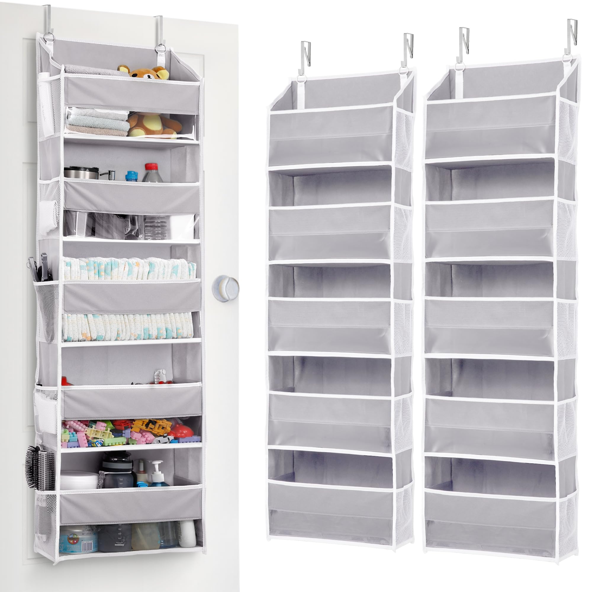 ULG Tür-Organizer, 1 Pack, 5 große Taschen, 10 Mesh-Seitentaschen, 20 kg