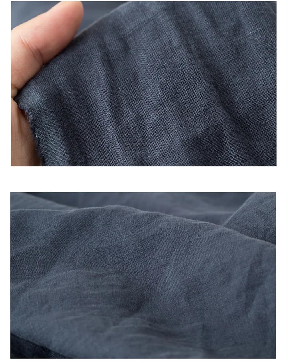 Tela de lino de algodón lavado para vestidos, tela por metro para coser bricolaje