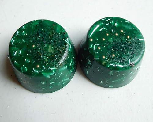 Generador de orgón de cristal azul índigo, pequeño Tower Buster, acumulador de energía 528Hz7.83HzAdvance Harmonics, muchos ingredientes y colores