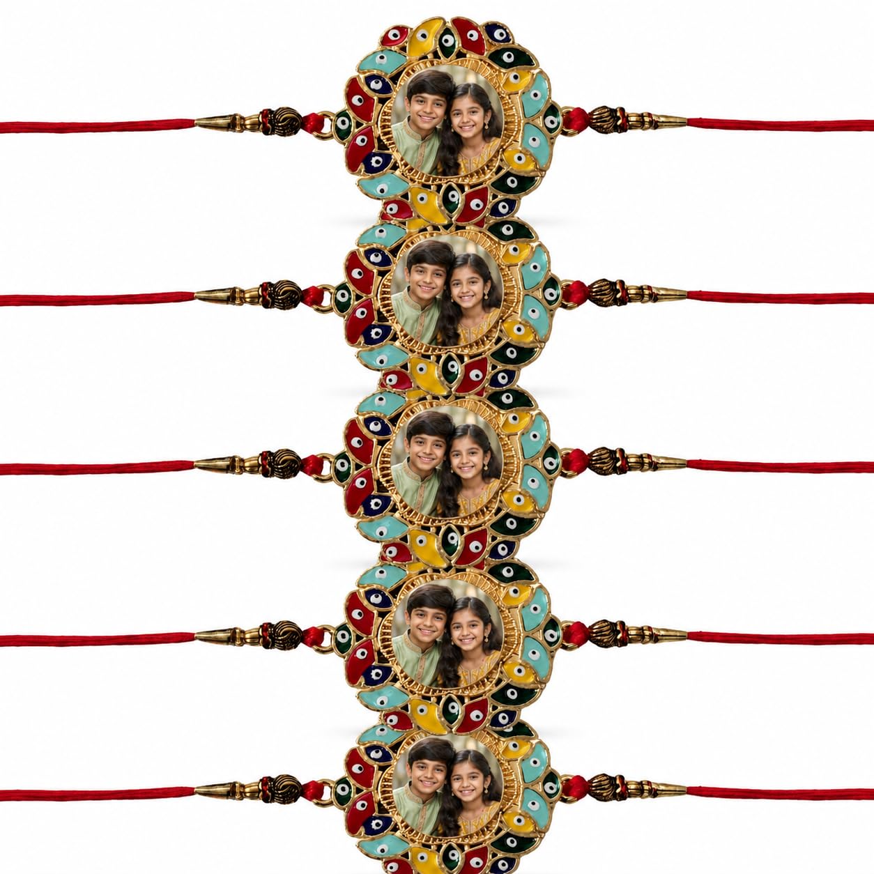 Personalized/Customized Rakhi with Photo for Brother | Picture Rakhis with Name & Photo | Handmade Raksha Bandhan Gift for Bhai Brother-image-36