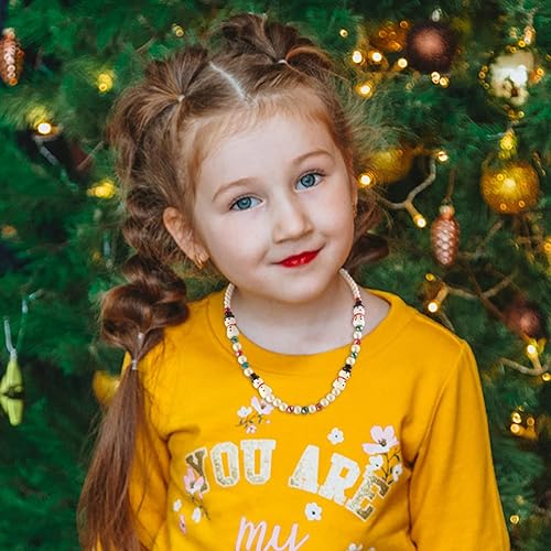 Vista 56 de 1 hebra/25 cuentas de cristal de Navidad 3D hechas a mano para Navidad, joyería temática de Navidad, collares, aretes, llaveros, fabricación y Guante