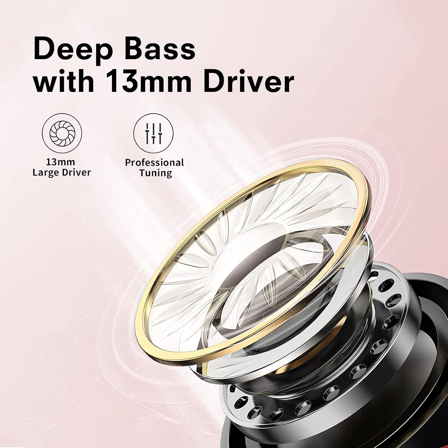 FAMOO AMOO Wireless Earbuds, Bluetooth 5.3 Headphones,Bluetooth Earbuds with 35H Mini Charging Case, USB-C Fast Charging, Built-in Mics with Deep Bass, IPX7 Waterproof for Work, Travel…