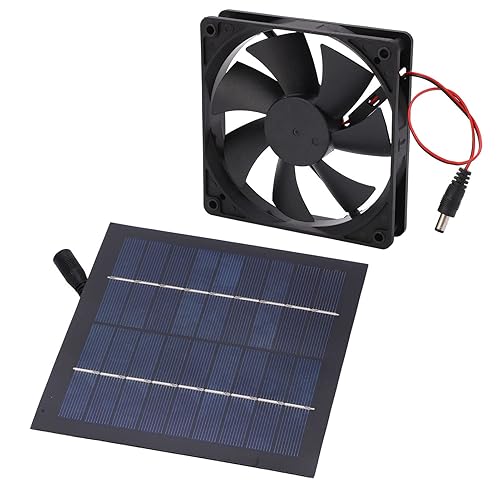 Ventilador de energía solar, 20 W IP65 ventilador de escape para exteriores, radiador de ventilación de aire de ahorro de energía para cocinas,