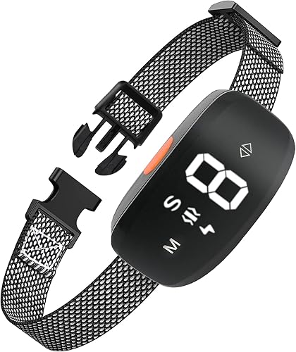 ZOBOOFIL Collar antiladridos de perro, ayuda para entrenamiento y comportamiento, Ipx6 impermeable y recargable inteligente eléctrico sin ladridos