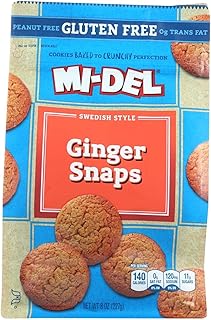 Midel Ginger Snaps, Gluten Free - 8 Ounce (Pack of 8)