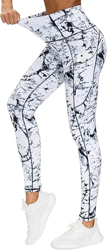 THE GYM PEOPLE Thick High Waist Yoga Pants with Pockets,