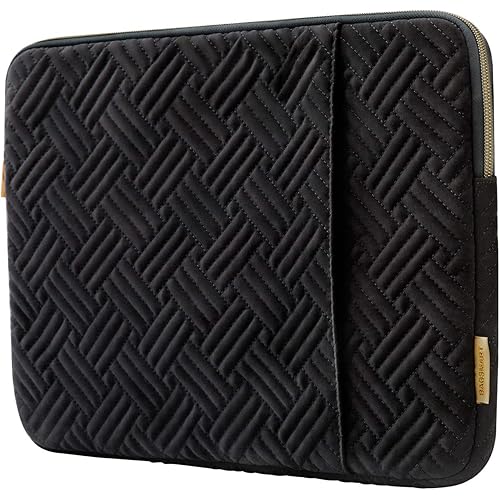 Laptop Sleeve,BAGSMART Laptop Cover Compatible with 13-13.3 inch Notebook,MacBook Air,MacBook Pro 14 Inch,Computer,Water Repellent Protective Case with Pocket,Black