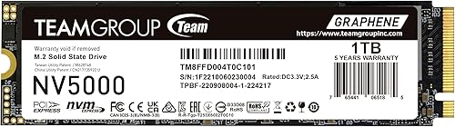 Vista 7 de TEAMGROUP MP44 4TB con caché SLC Gen4x4 M.2 2280 PCIe 4.0 con NVMe SSD de estado sólido para laptop, escritorio velocidad de lectura/escritura