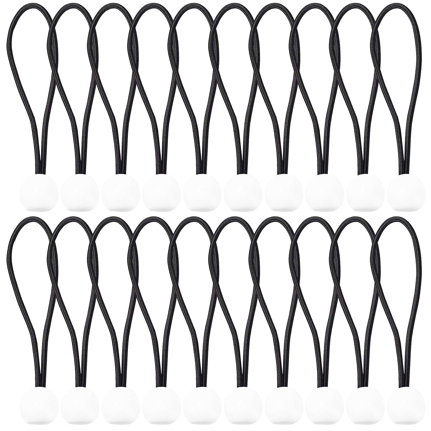 Lainrrew 20 Pcs Bungee Balls, 4