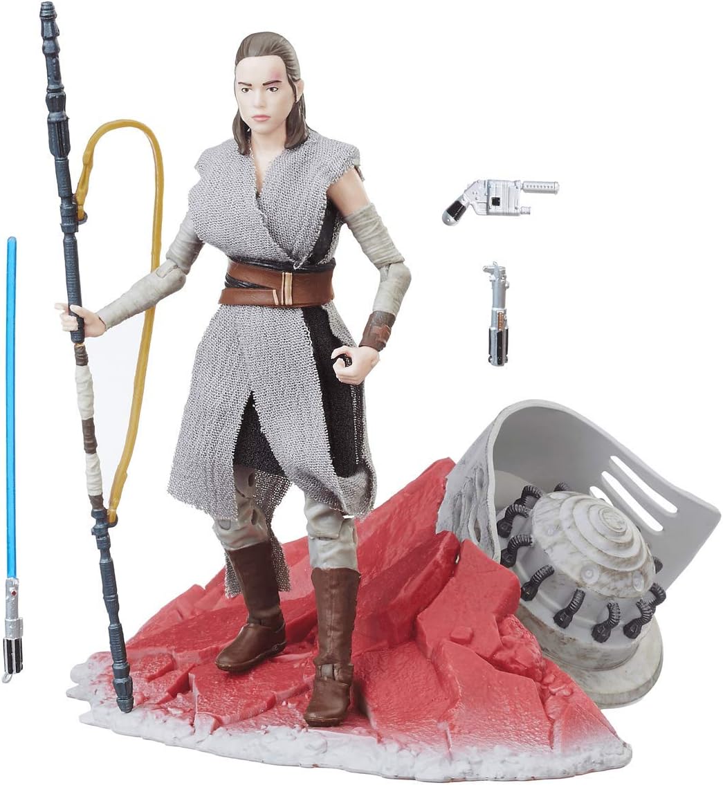 Star Wars The Black Series 6 inch Action Figure - Rey (Jedi Training) on Crait