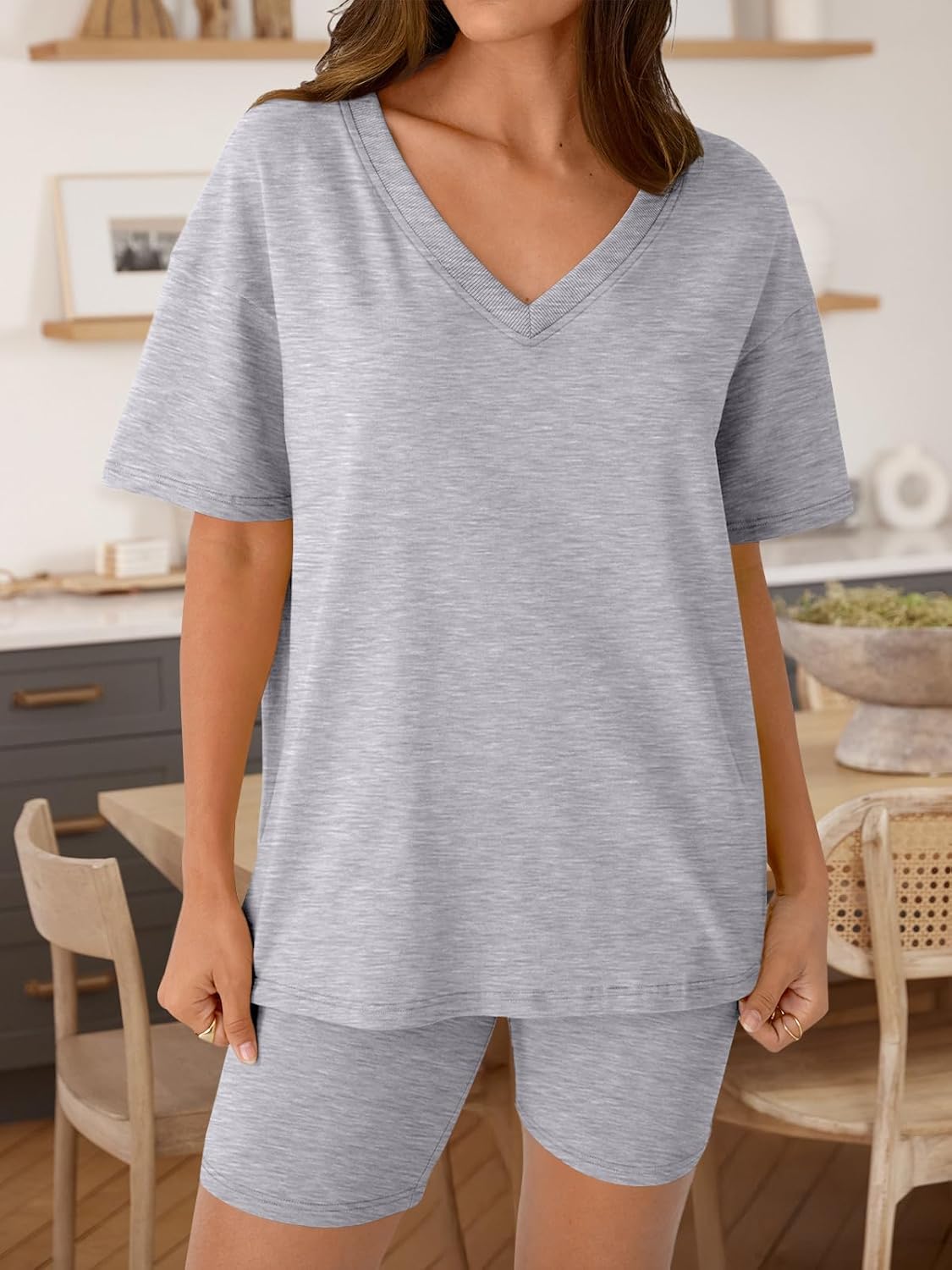 Trendy Queen Womens Two Piece Lounge Sets Spring Outfits 2026 Summer Fashion Vacation Tops Shorts Matching Tracksuits - Image 2