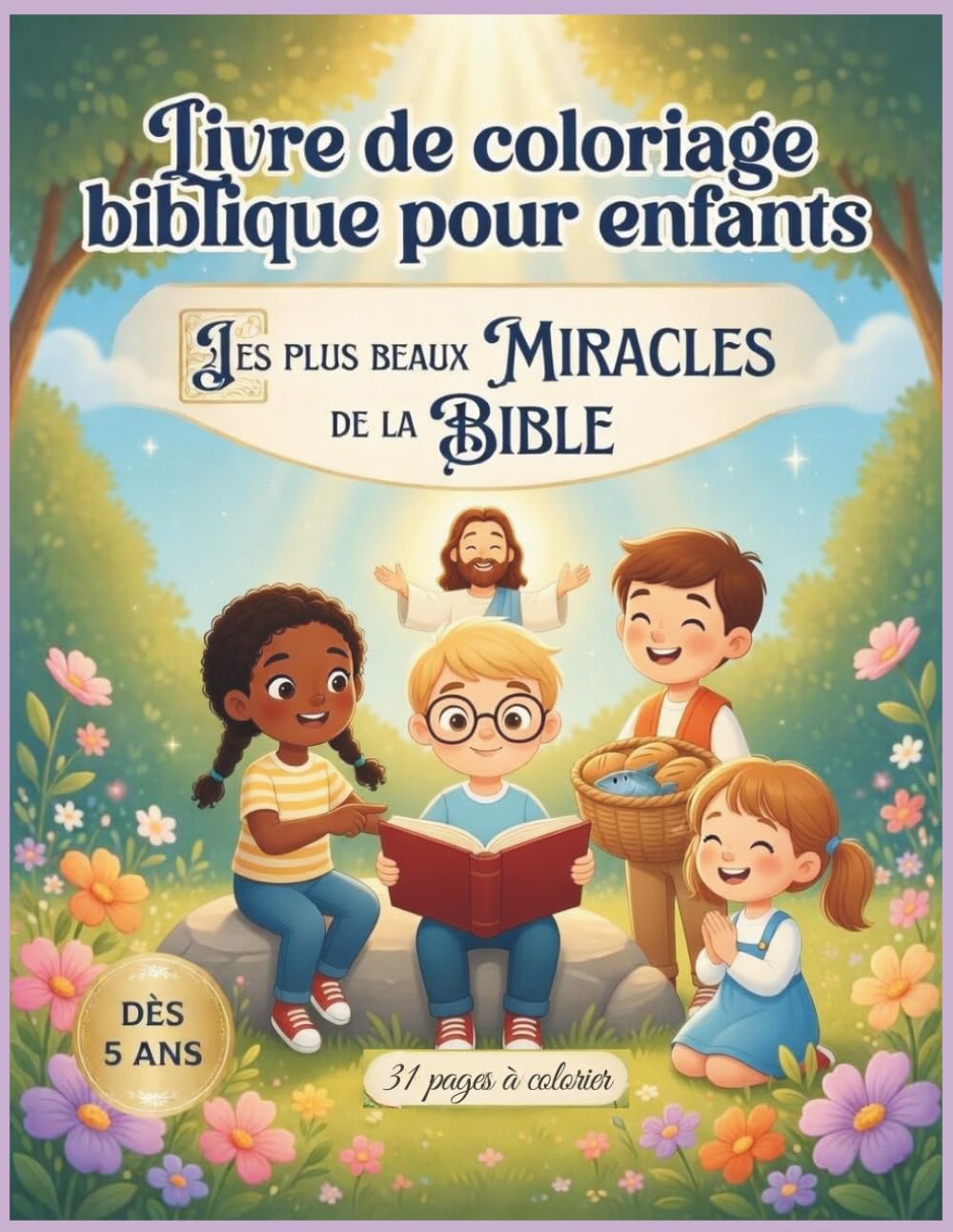 Miracles de la Bible – Livre de coloriage pour enfants (5-8 ans): 31 histoires inspirantes de Jésus adaptées aux enfants | Idéal école du dimanche et ... de Coloriages Bibliques pour Enfants)