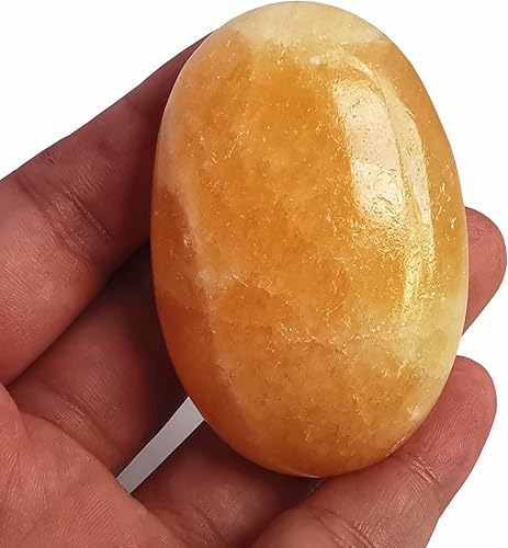 Miniatura 2 de Jade amarillo natural, bolsillo ovalado de palma, cristal curativo para masaje, spa, piedra energética, cristal curativo para terapia, geometría,